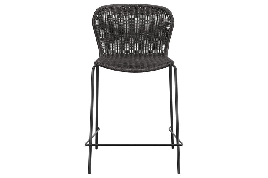 McKenna Faux Rattan Counter Stools (Set of 2) -