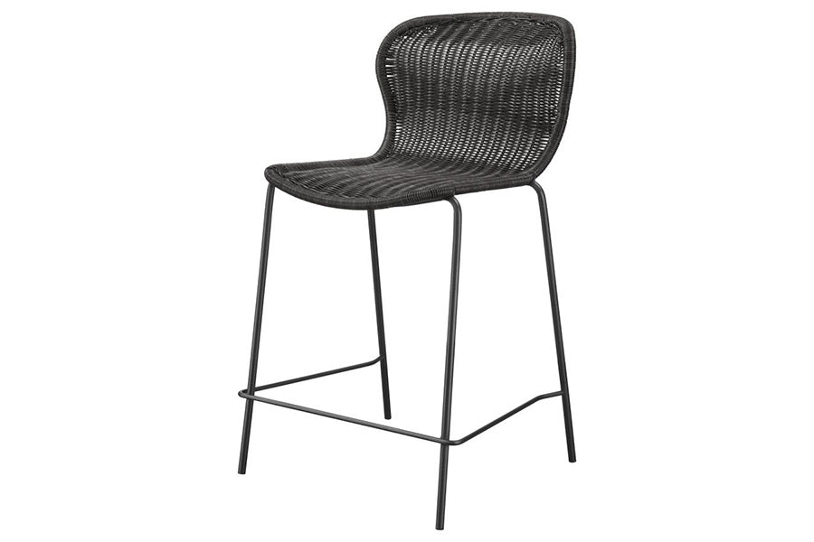 McKenna Faux Rattan Counter Stools (Set of 2) -
