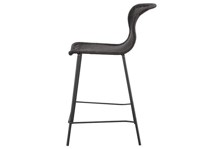 McKenna Faux Rattan Counter Stools (Set of 2) -