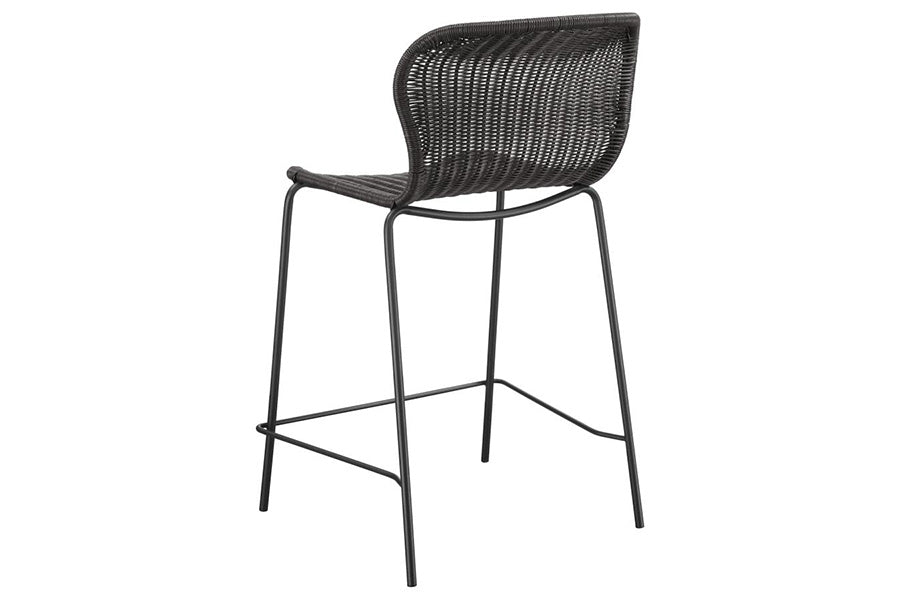 McKenna Faux Rattan Counter Stools (Set of 2) -