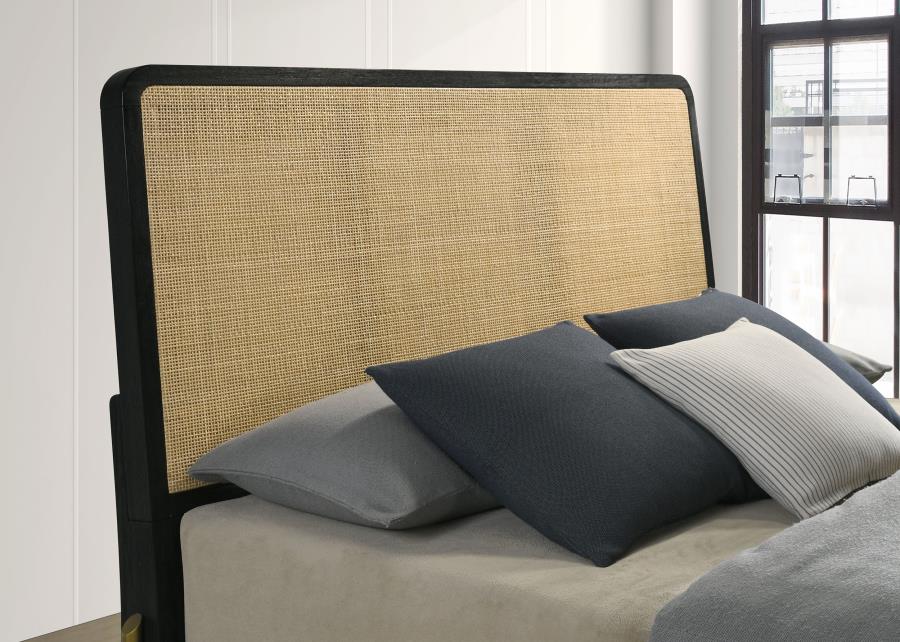 Arianna Black and Sand Queen Bed -