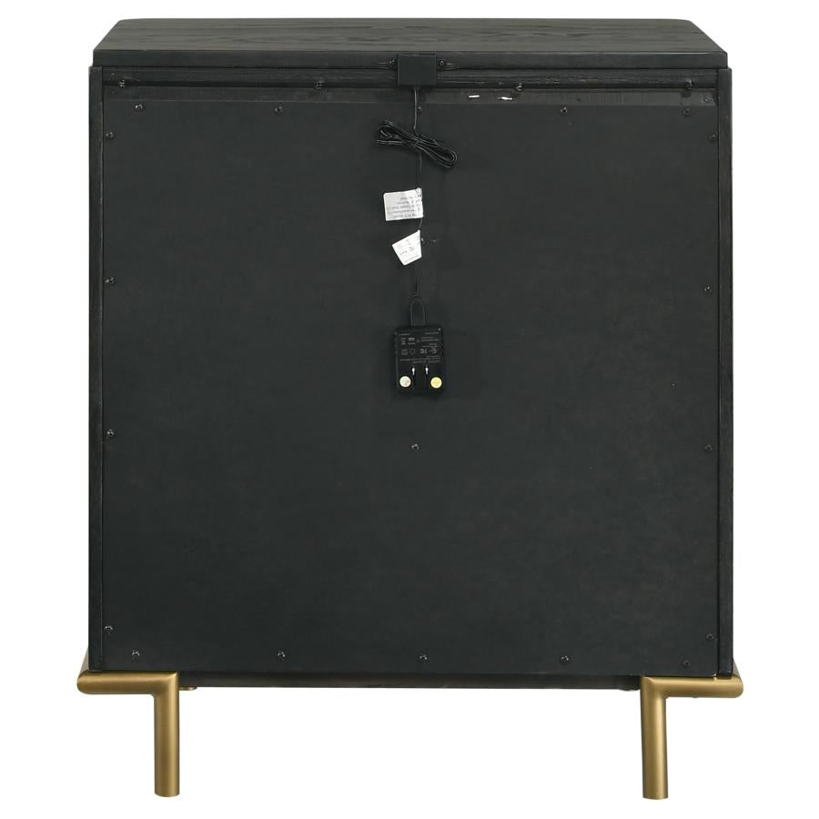 Arianna Black Nightstand -