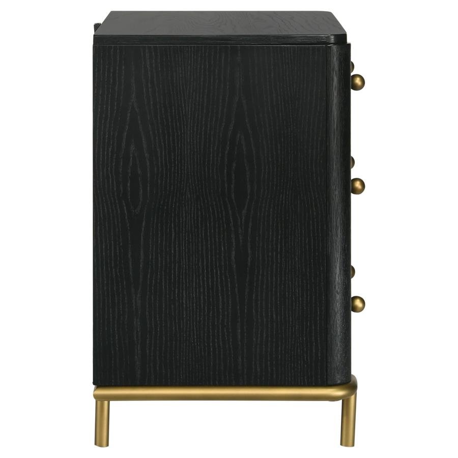 Arianna Black Nightstand -