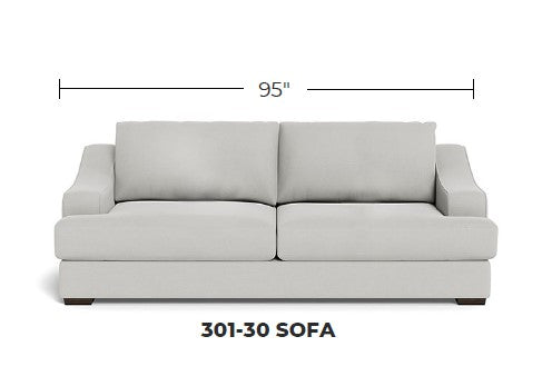 Austonian 95" Sofa Elora Chocolate Quick Ship -