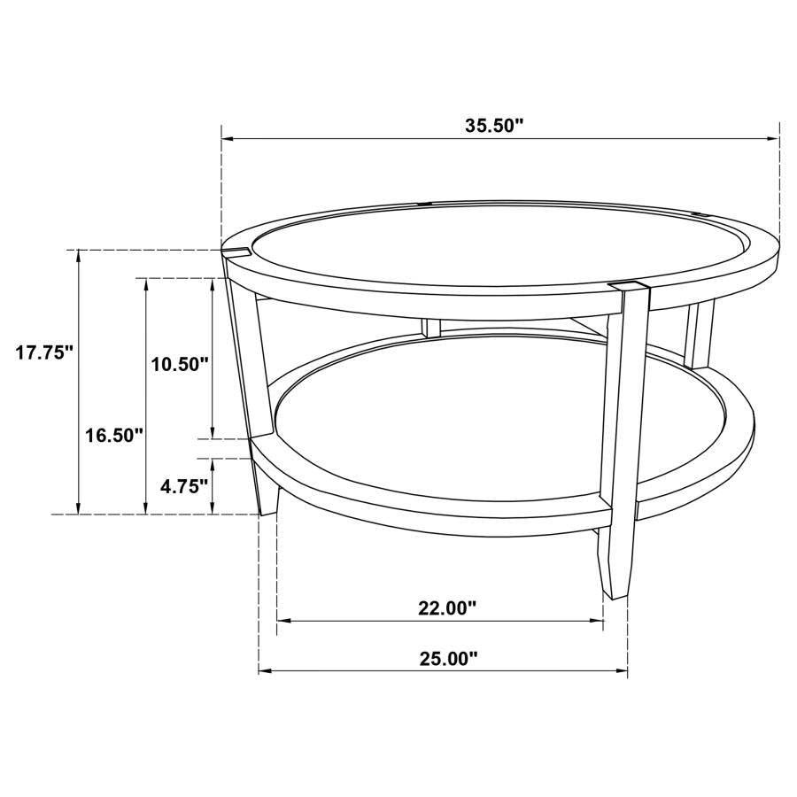 Camila Round Coffee Table -