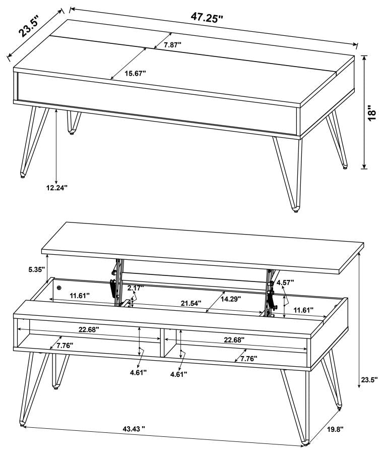 Freya Lift-Top Coffee Table -
