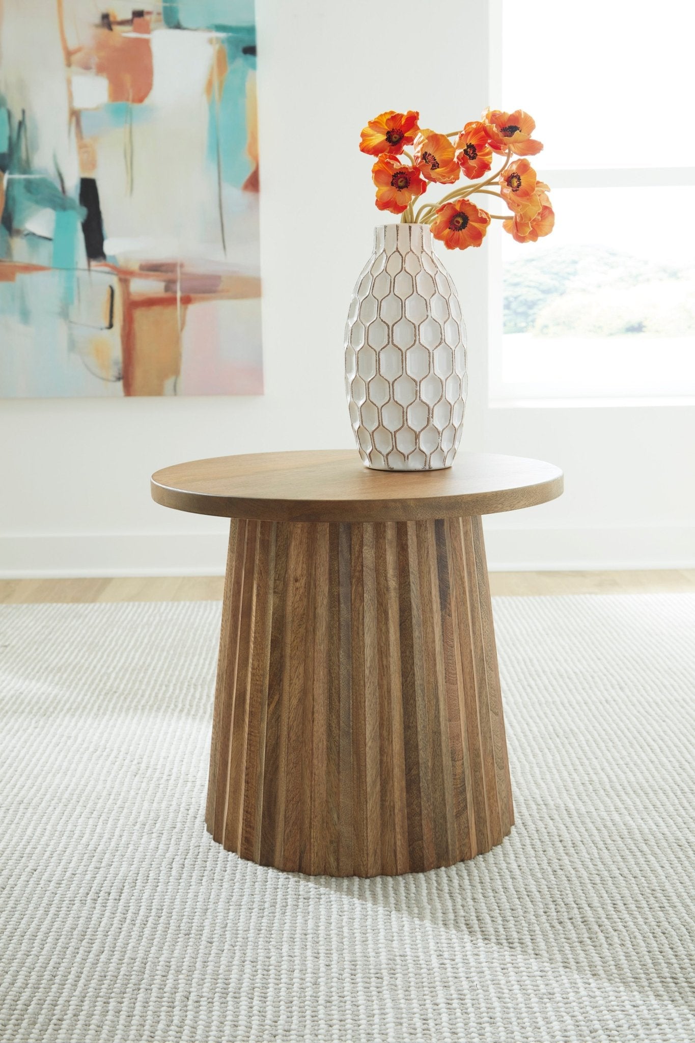 Celine Natural Accent Table -