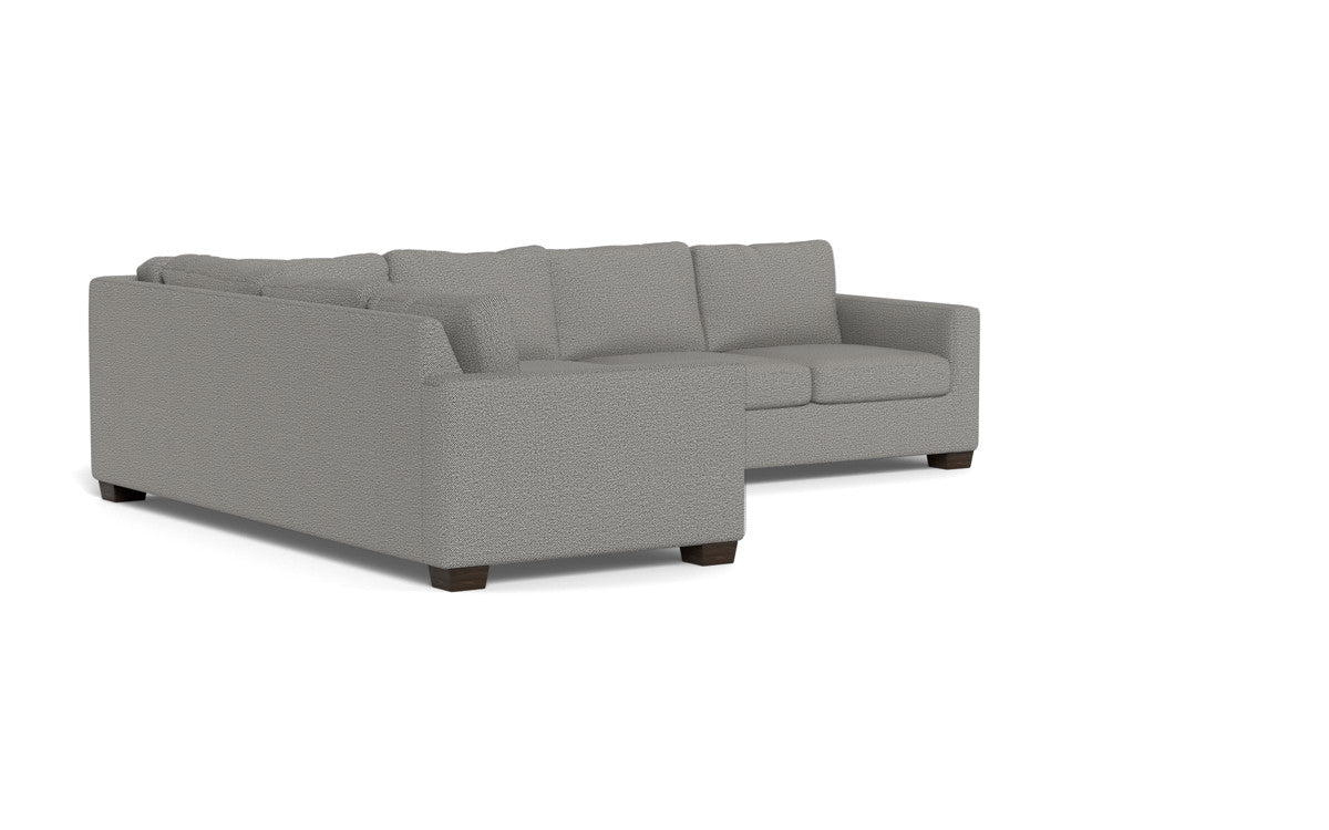 Track 121" Left Corner Sectional - Alley Pepper