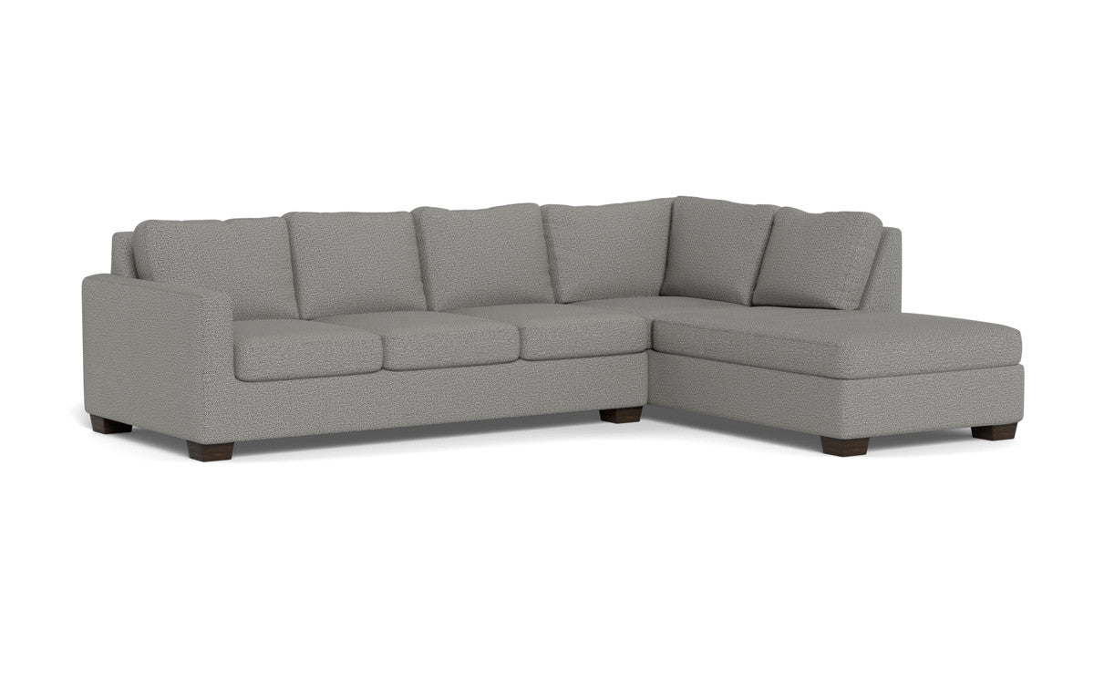 Track 121" Right Chaise Sleeper Sectional - Alley Pepper