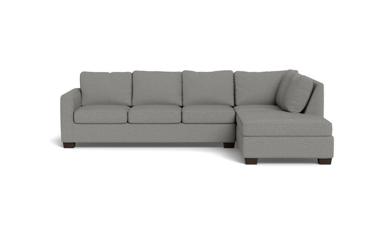Track 121" Right Chaise Sectional - Alley Pepper