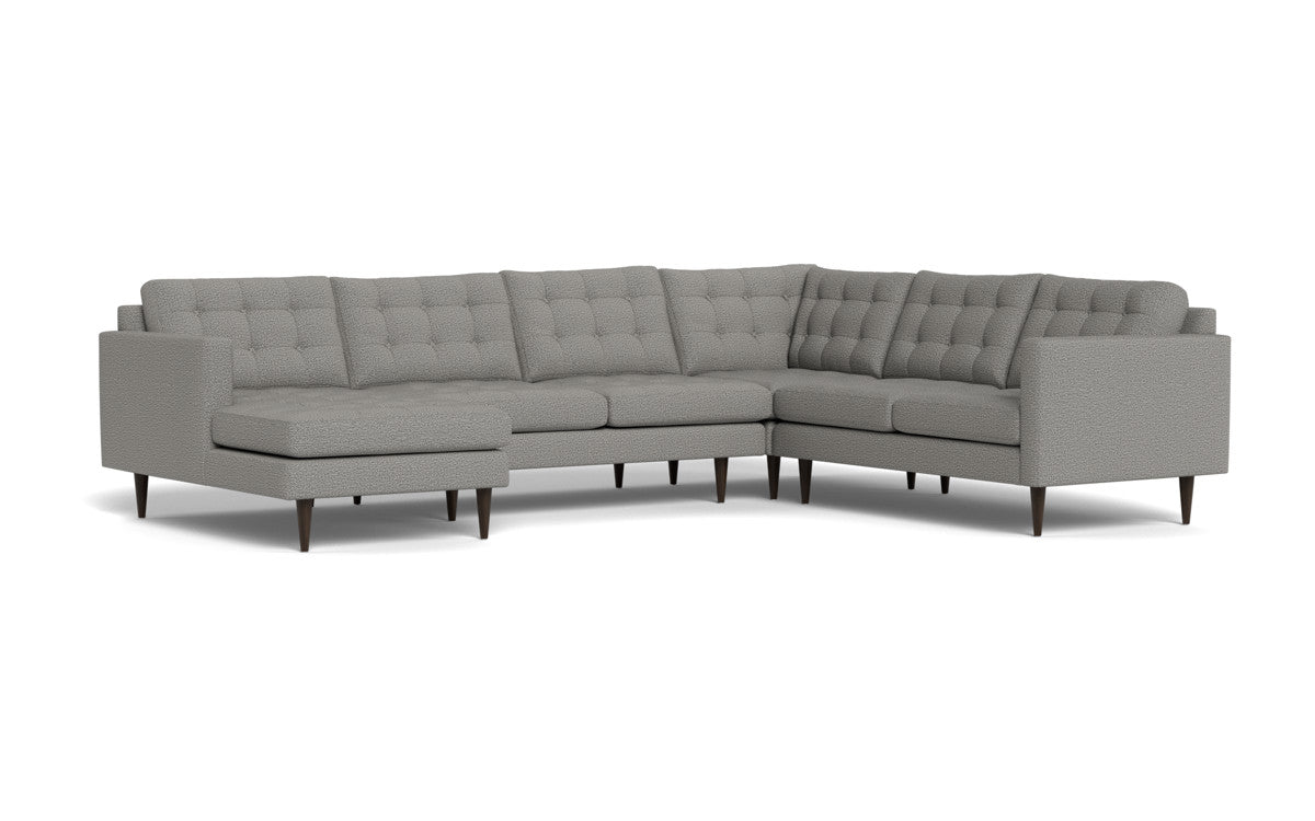 Wallace 131" Corner Sectionals w. Left Chaise - Alley Pepper
