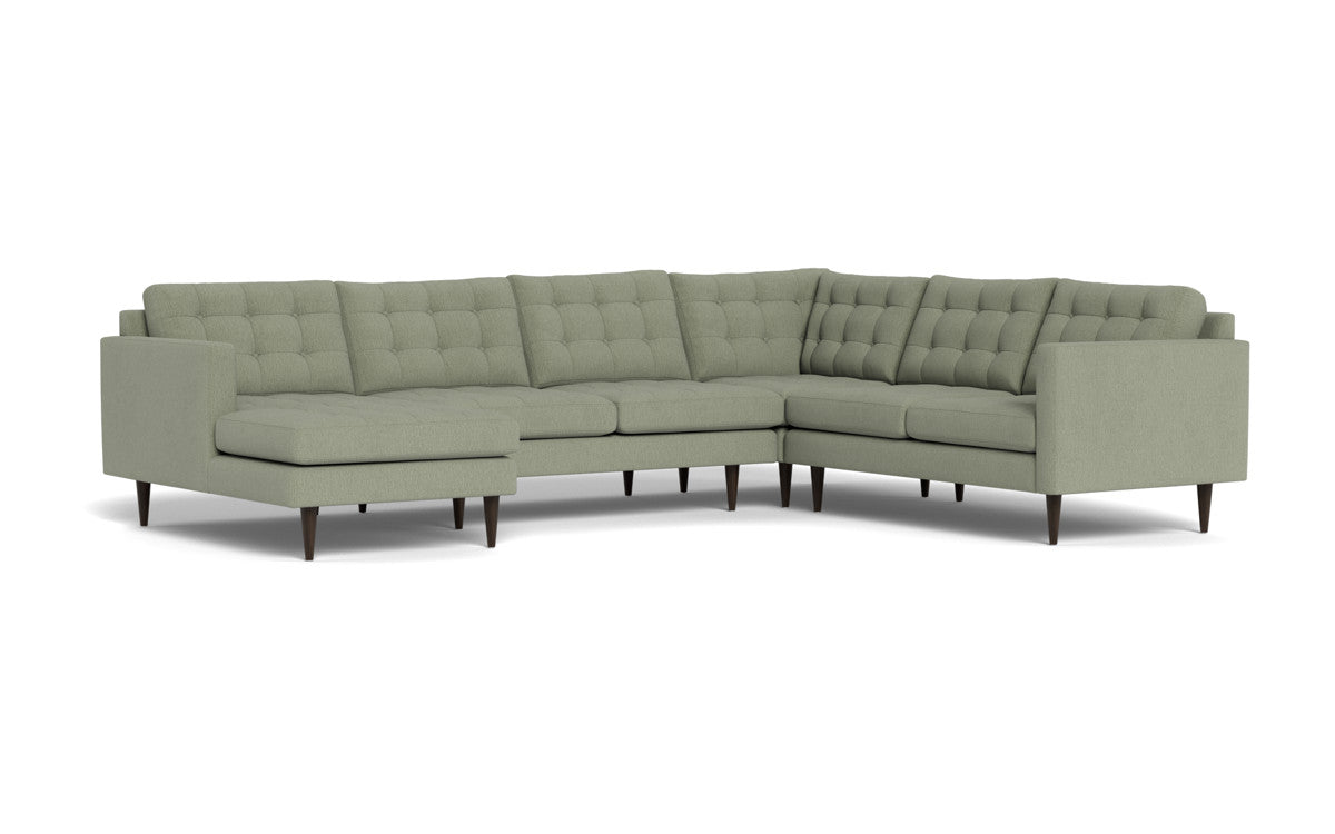 Wallace 131" Corner Sectionals w. Left Chaise - Amigo II Sage