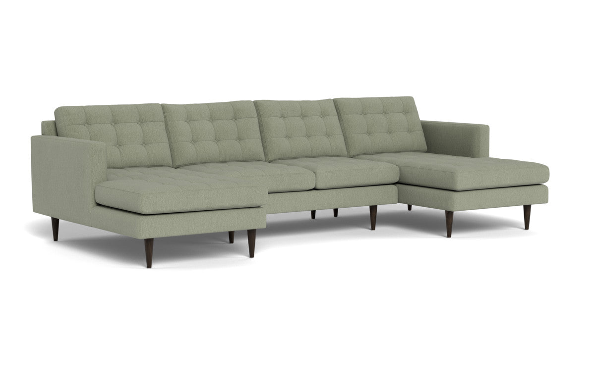 Wallace 126" Double Chaise U Sectional - Amigo II Sage