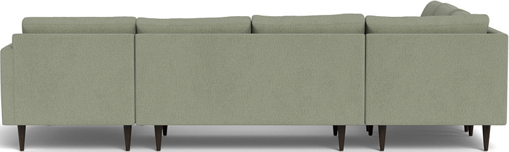 Wallace 130" Untufted Corner Sectionals w. Right Chaise - Amigo II Sage