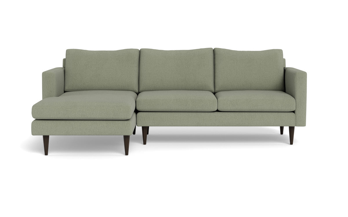 Wallace 98" Untufted Left Chaise Sectional - Amigo II Sage