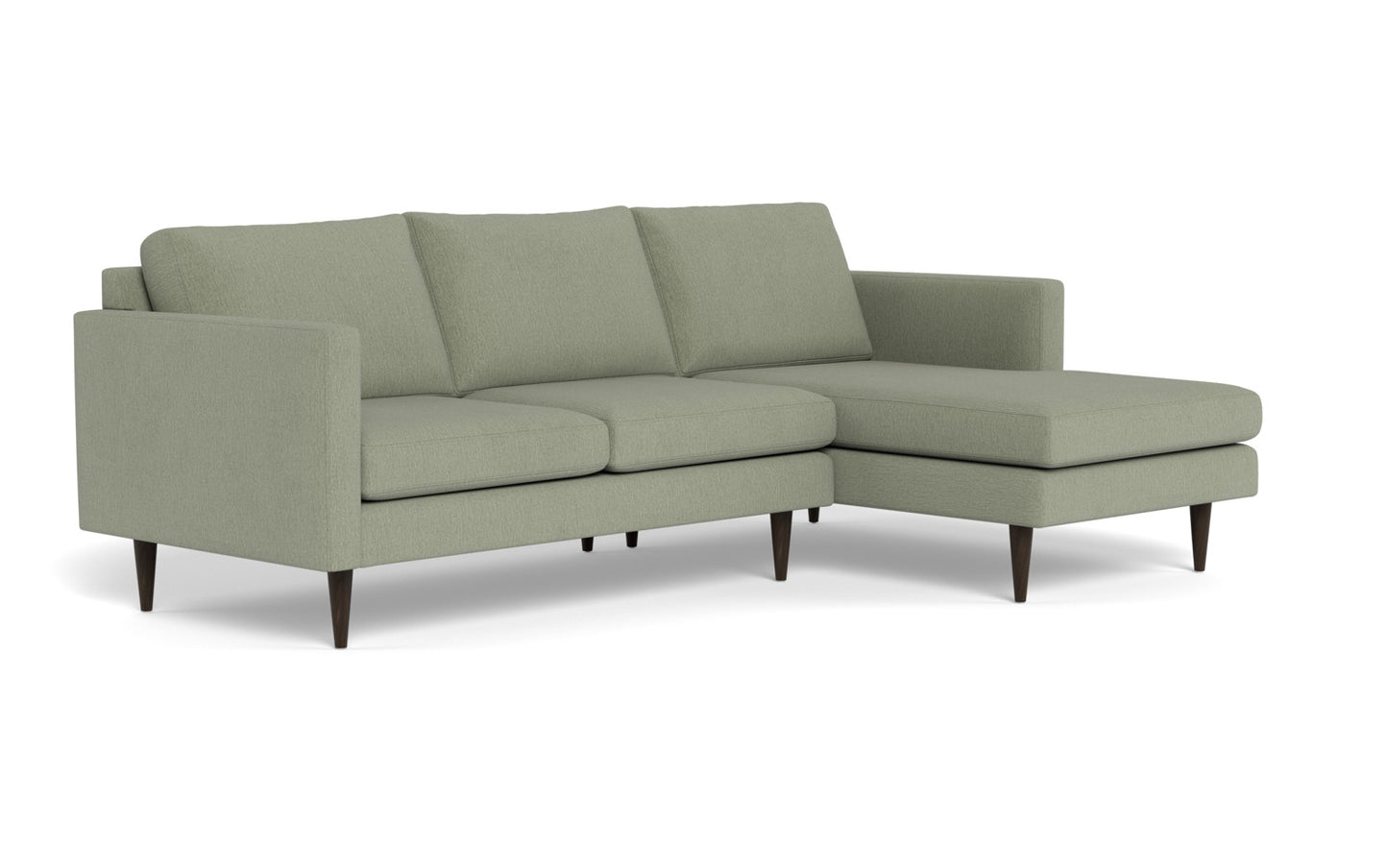 Wallace 98" Untufted Right Chaise Sectional - Amigo II Sage