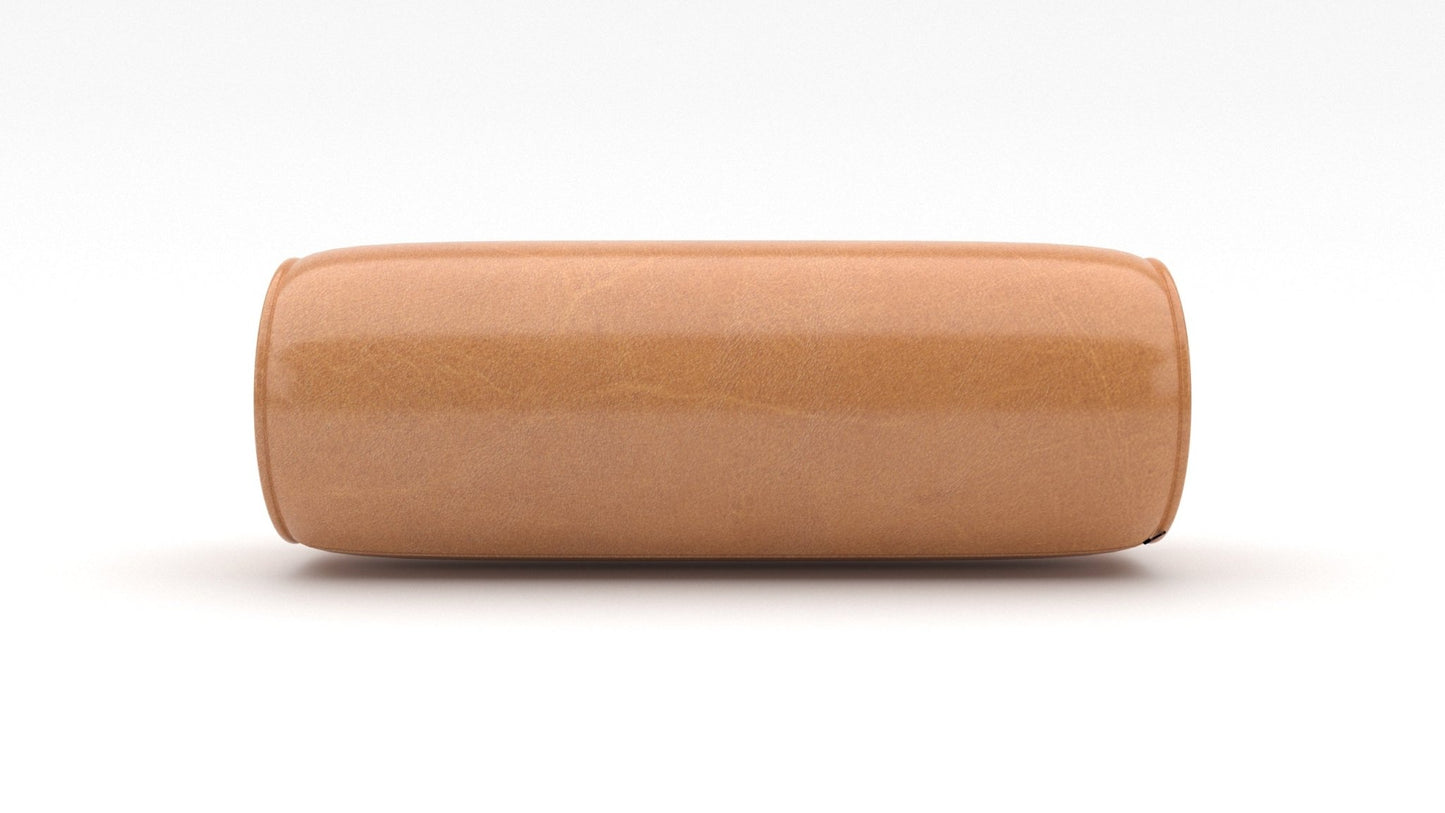 ACP 8 Leather Bolster Pillow - Hudson Lager