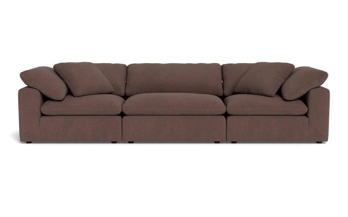 Fluffy 133.5" 3pc Sofa - Amigo II Dusk