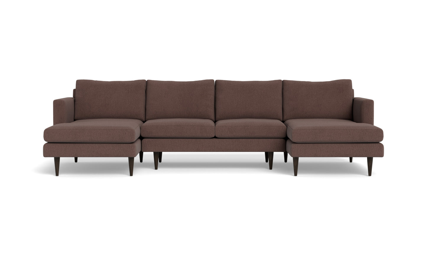 Wallace 126" Untufted Double Chaise U Sectional