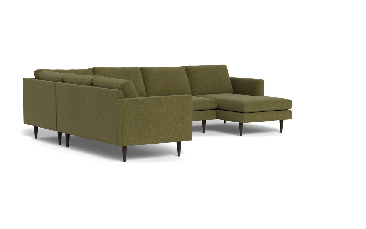 Wallace 130" Untufted Corner Sectionals w. Right Chaise - Amigo II Dusk