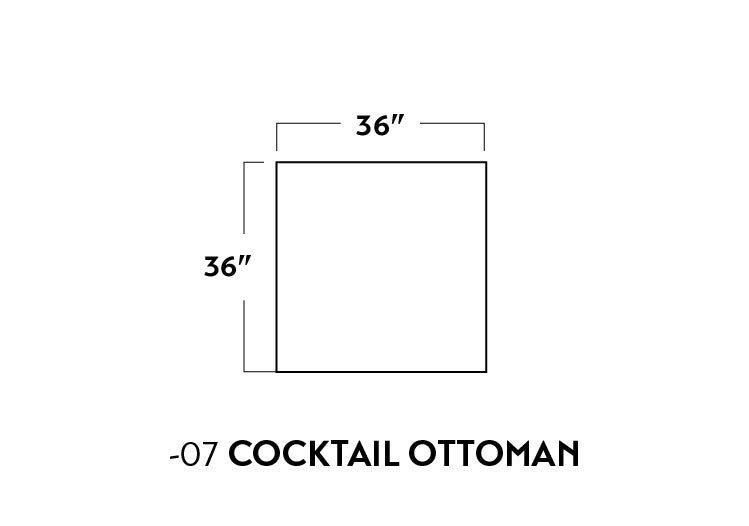 Track Cocktail Ottoman -