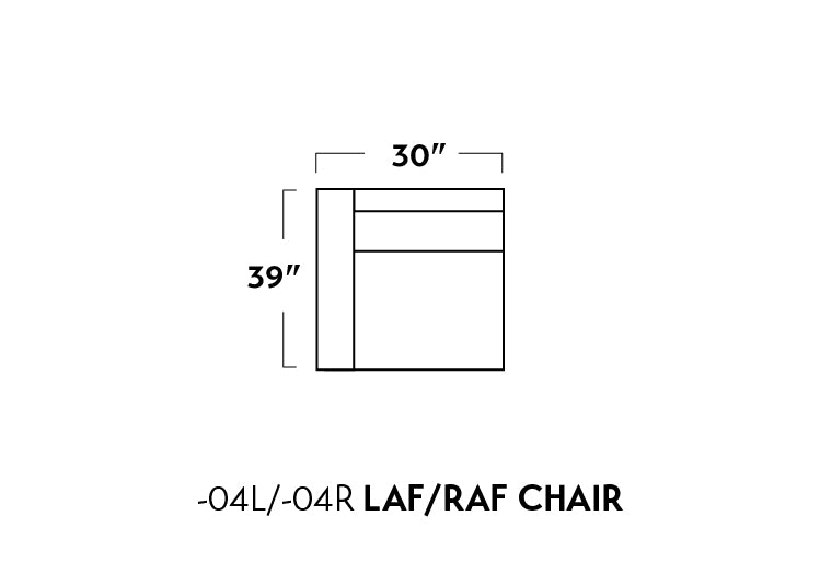 Track Leather Laf Chair - HUDSON LAGER