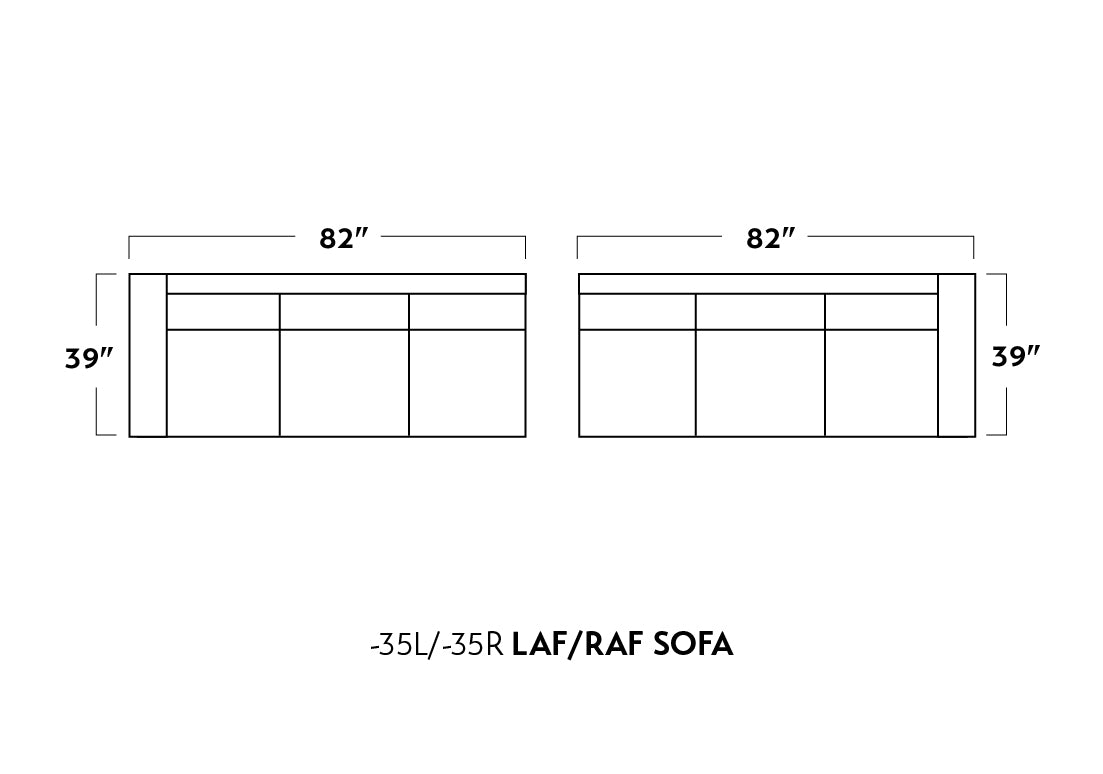 Track Raf Sofa - Peyton Slate
