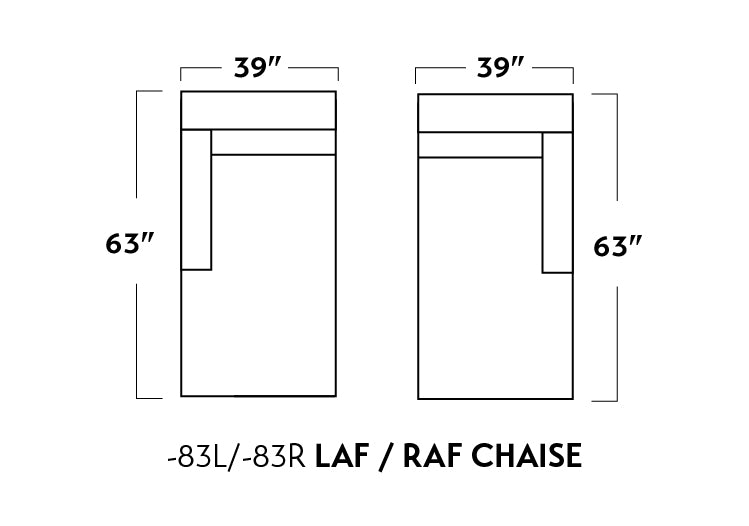 Track Laf Chaise - Peyton Slate