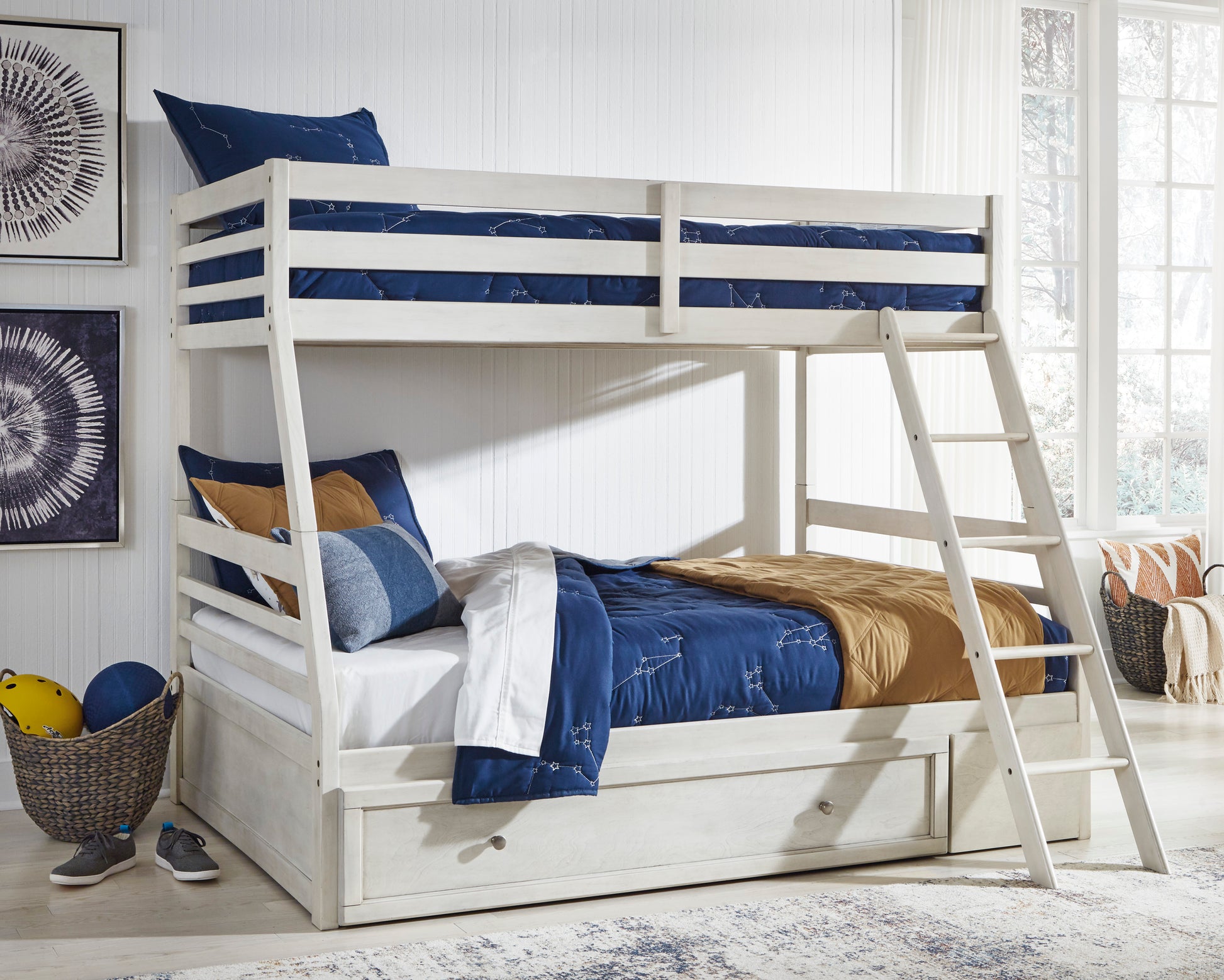Robin Twin over Full Bunk Bed W/Storage -