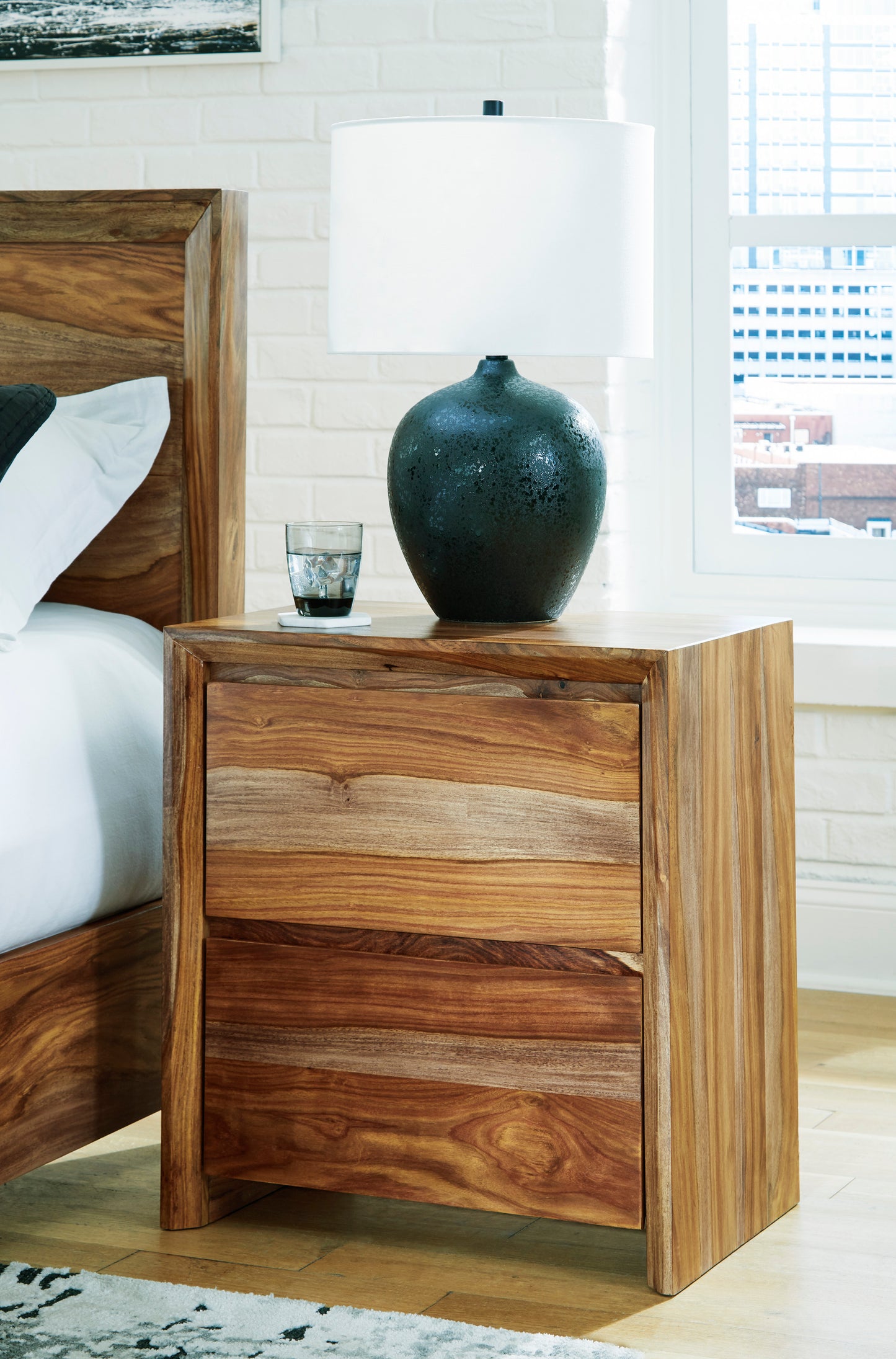 Dahlia Two Drawer Nightstand -