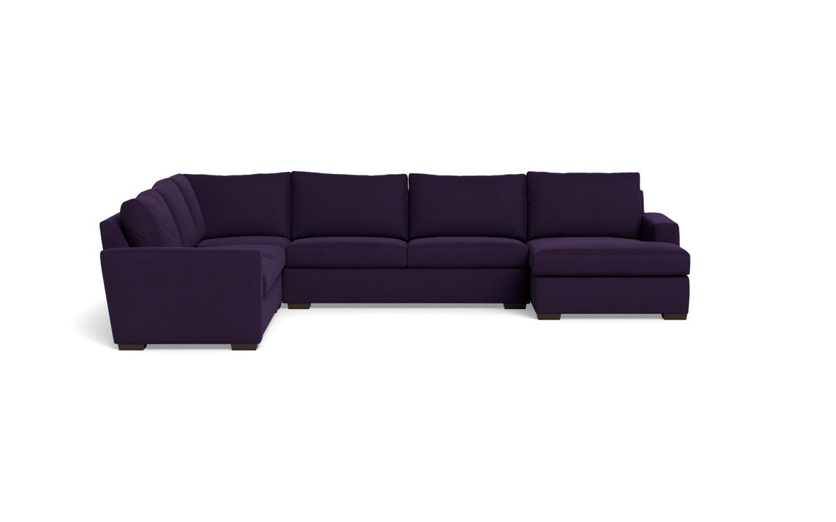 Mesa 156" Corner Sectionals w. Right Chaise - Superb Amethyst