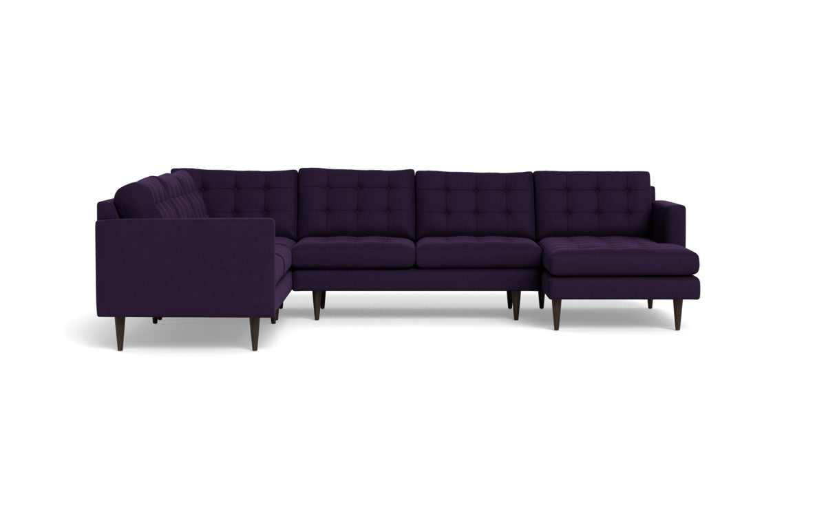 Wallace 130" Corner Sectionals w. Right Chaise - Superb Amethyst