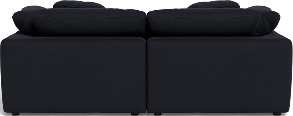 Fluffy 89" 2 Piece Sofa w/Otto - Dream Onyx
