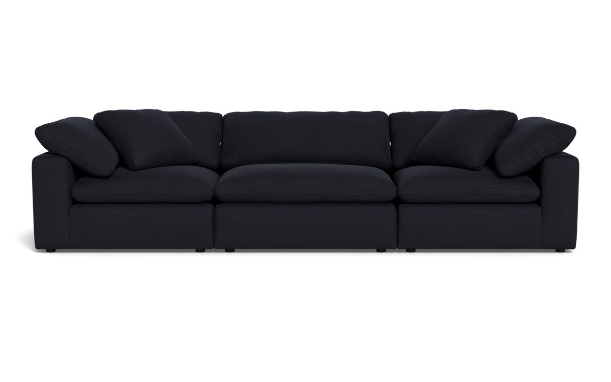 Fluffy 133.5" 3pc Sofa - Dream Onyx
