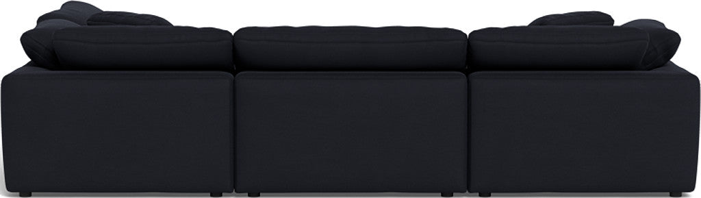Fluffy 133.5" 4 Piece Sectional w/Otto - Dream Onyx
