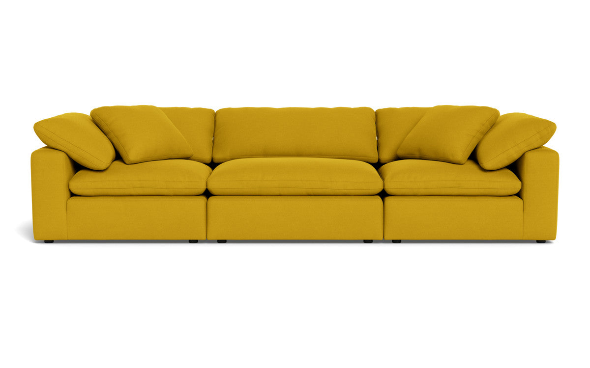 Fluffy 133.5" 3pc Sofa - Sorrento Sunflower