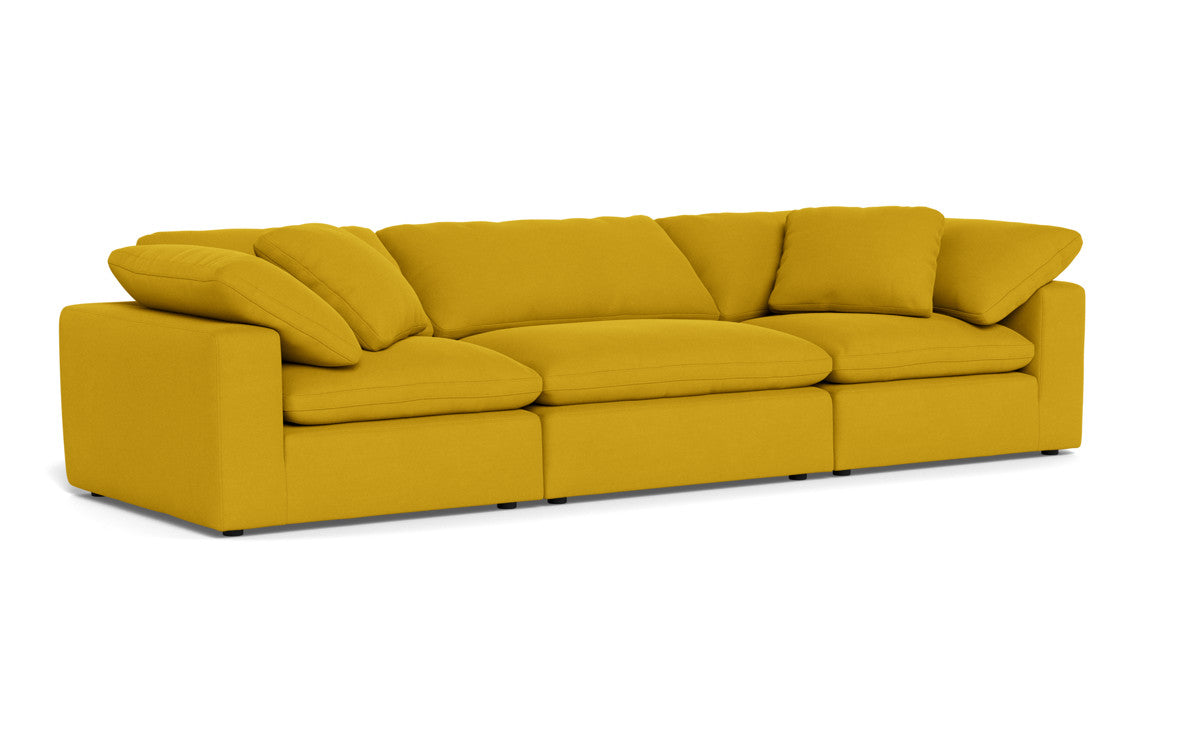 Fluffy 133.5" 3pc Sofa - Sorrento Sunflower