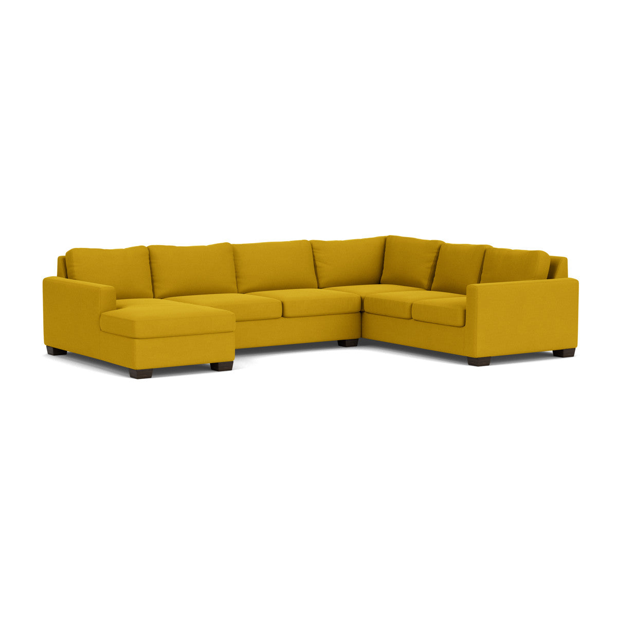 Track 141" Corner Sectionals W. Full Sleeper & Left Chaise - Sorrento Sunflower