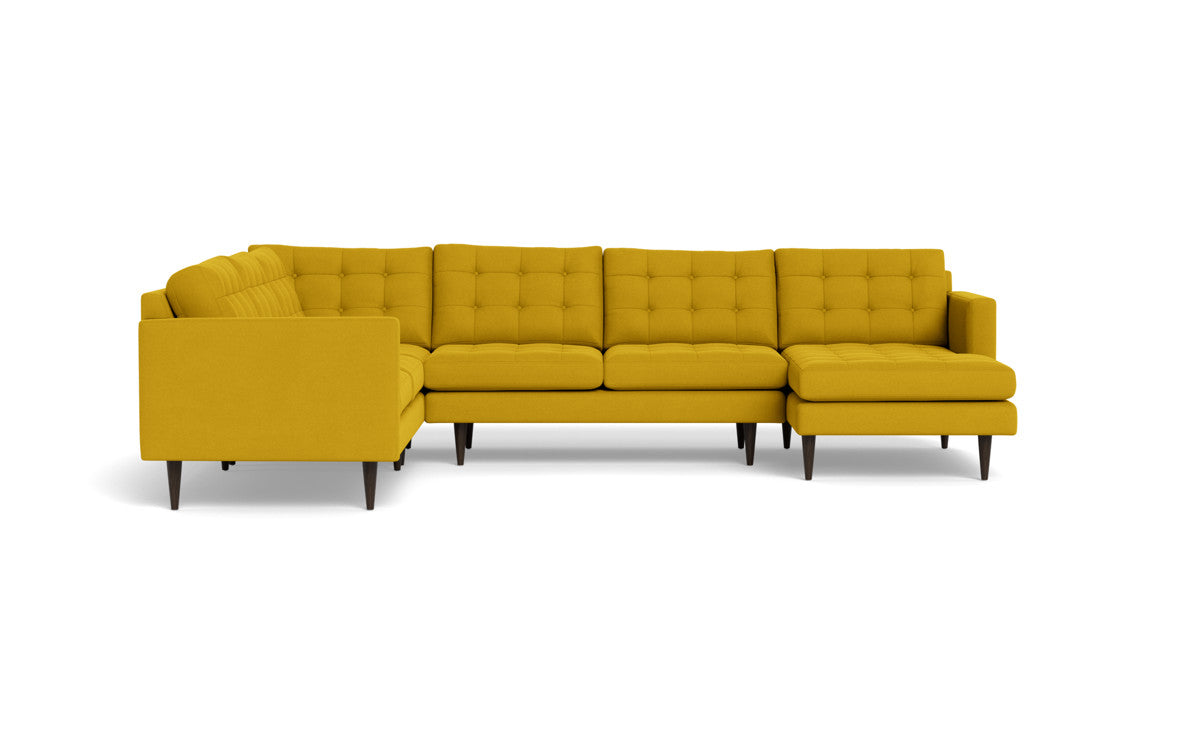 Wallace 130" Corner Sectionals w. Right Chaise - Sorrento Sunflower