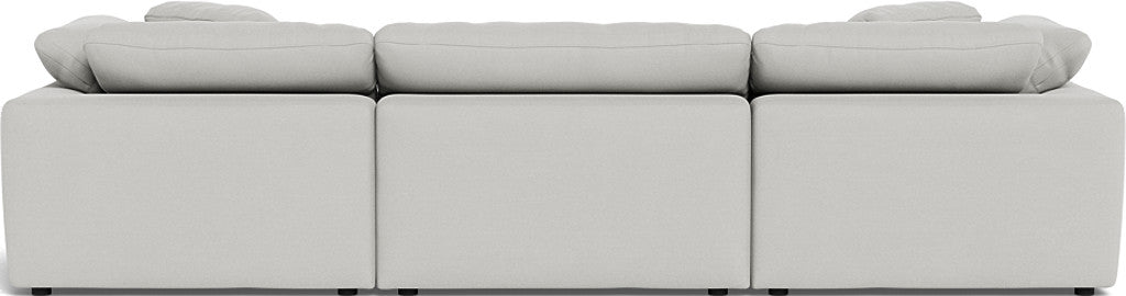 Fluffy 133.5" 3pc Sofa - Dream Dove