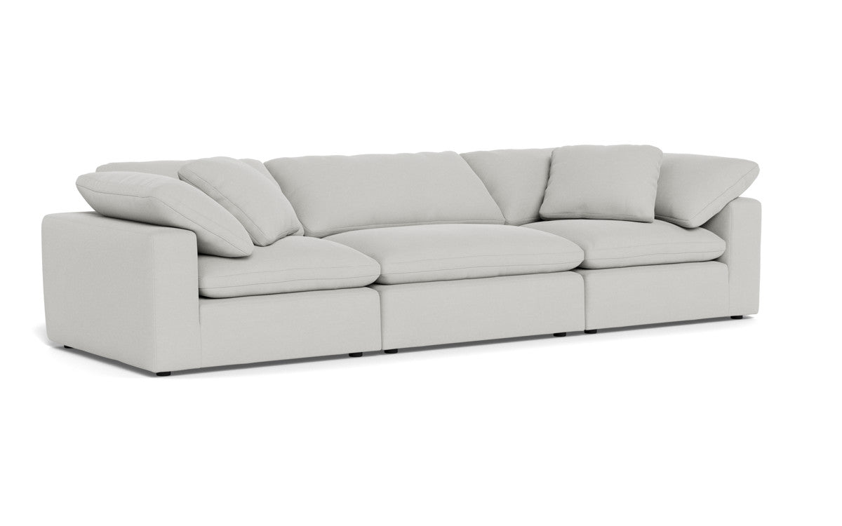 Fluffy 133.5" 3pc Sofa - Dream Dove