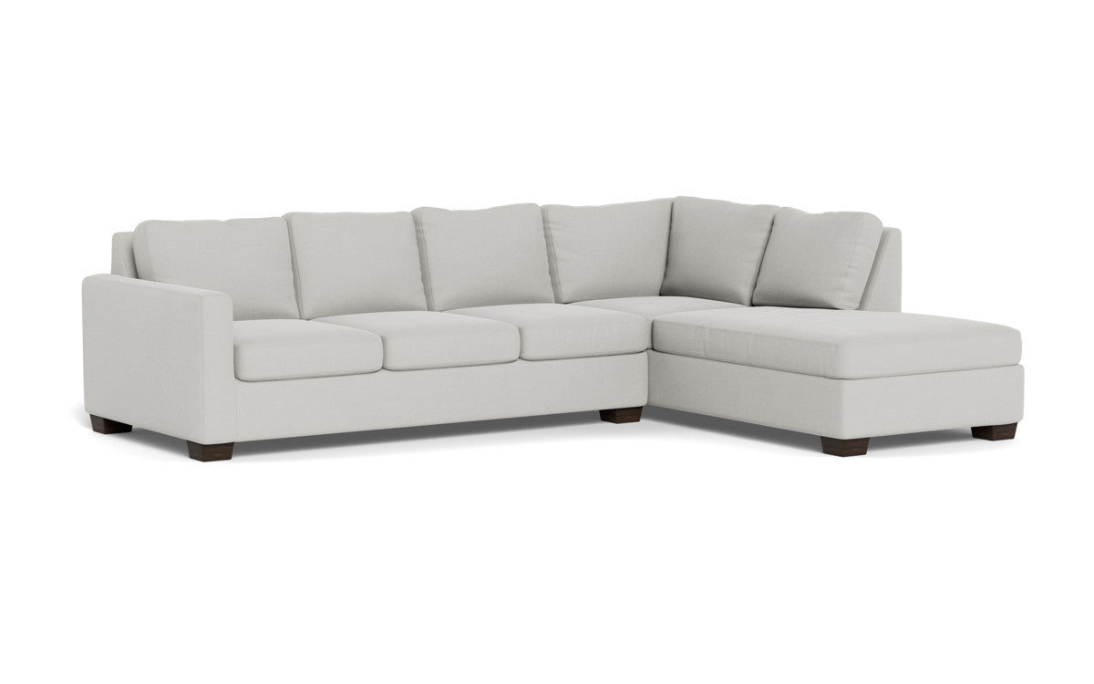 Track 121" Right Chaise Sectional - Dream Dove