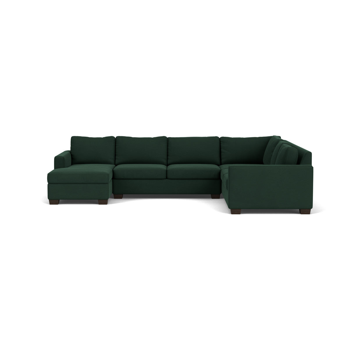 Track 141" Corner Sectionals W. Full Sleeper & Left Chaise - Dream Forest