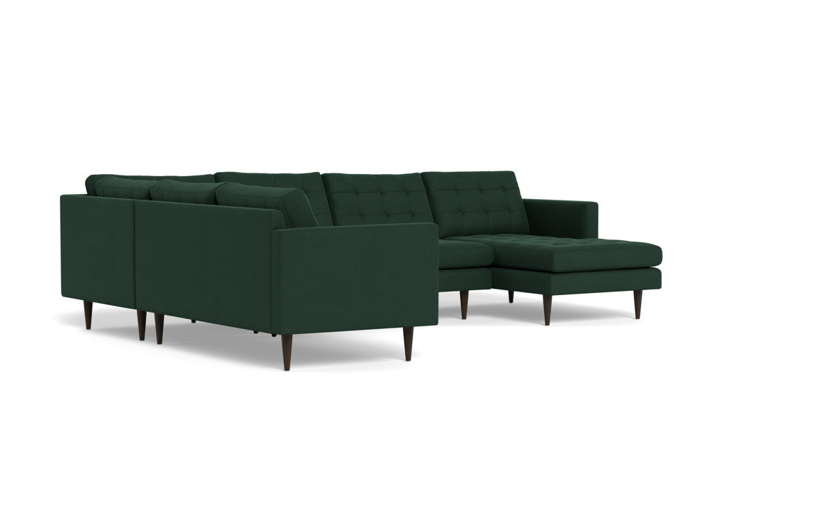 Wallace 130" Corner Sectionals w. Right Chaise - Dream Forest