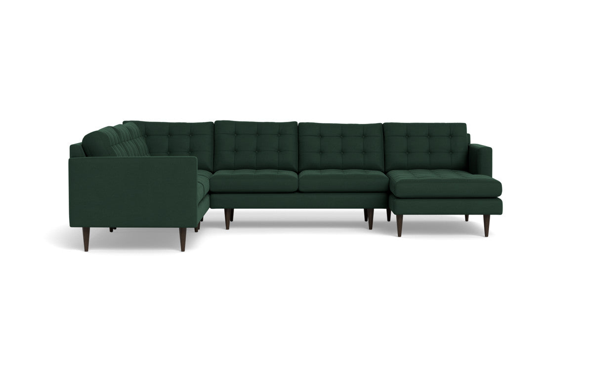 Wallace 130" Corner Sectionals w. Right Chaise - Dream Forest