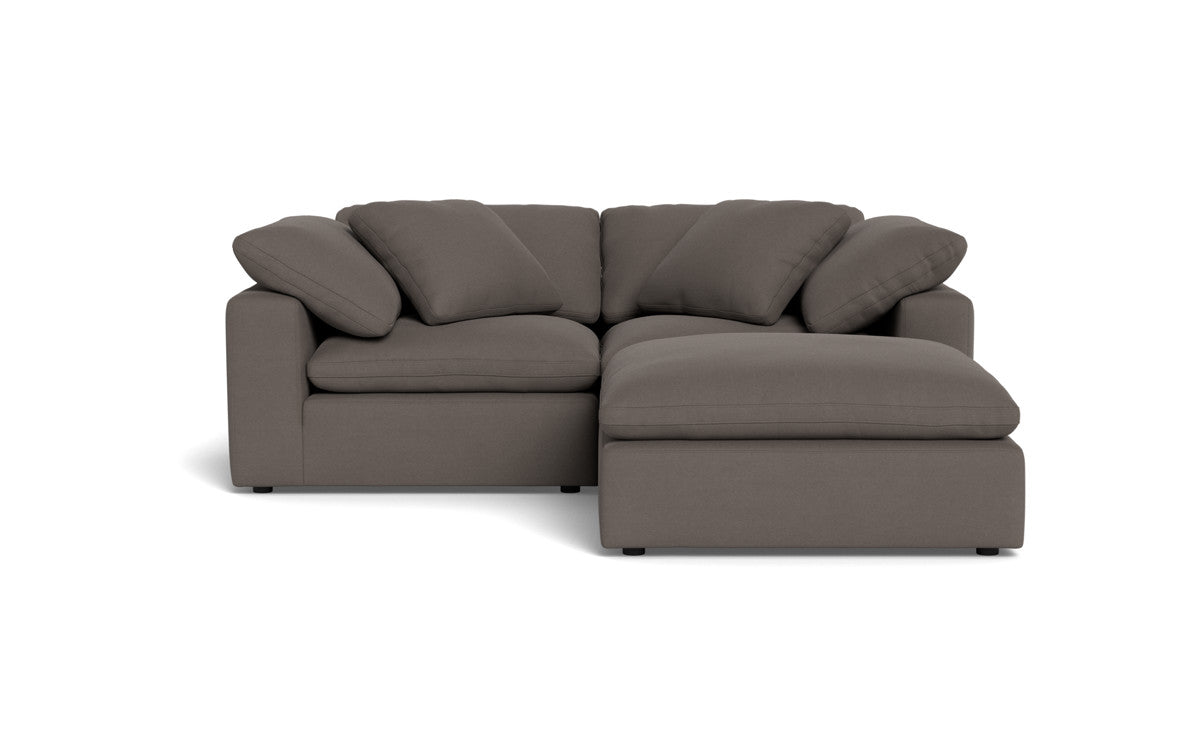 Fluffy 89" 2 Piece Sofa w/Otto - Toscana Otter