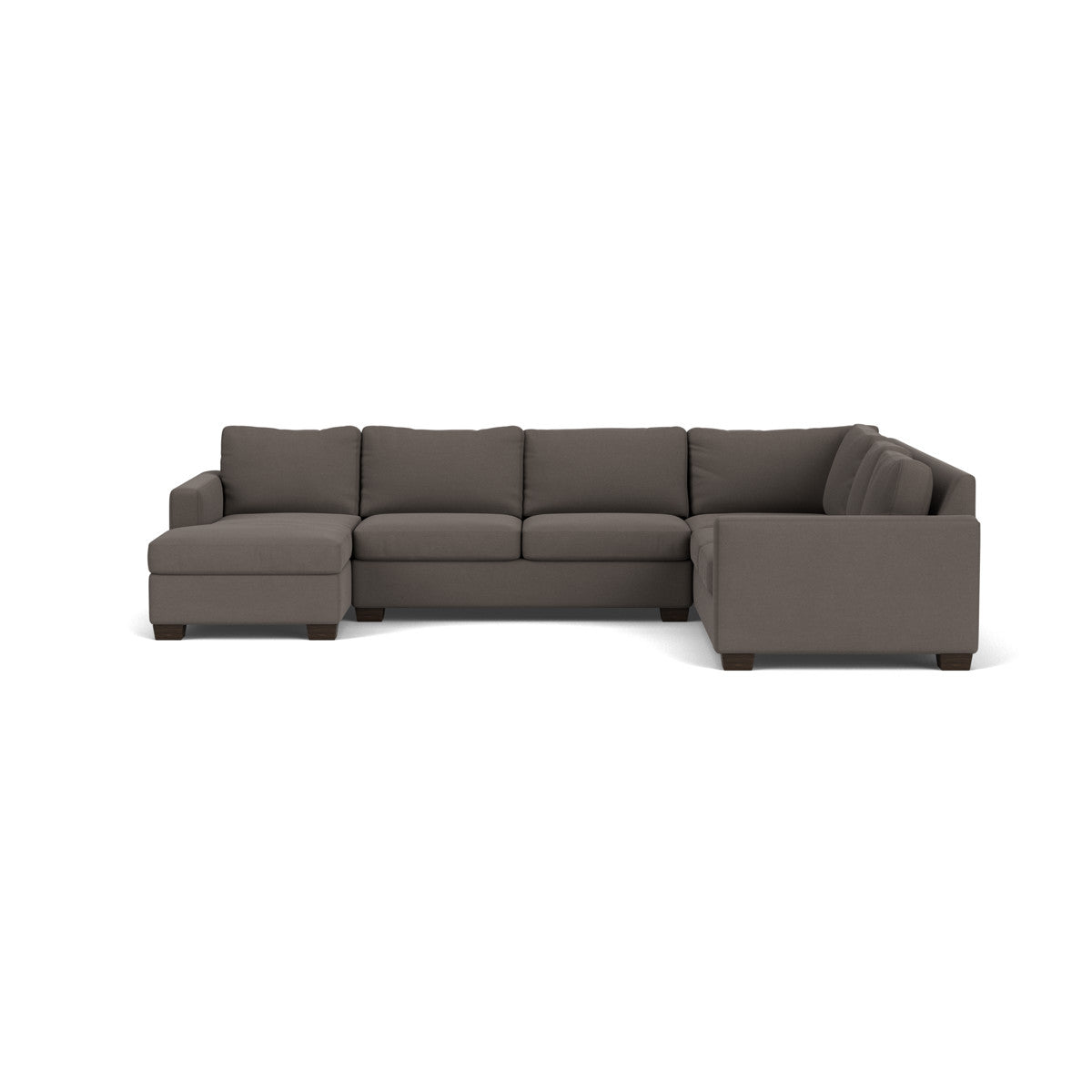 Track 141" Corner Sectionals W. Full Sleeper & Left Chaise - Toscana Otter