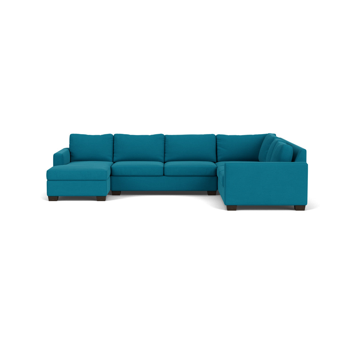 Track 141" Corner Sectionals W. Full Sleeper & Left Chaise - Dream Pool