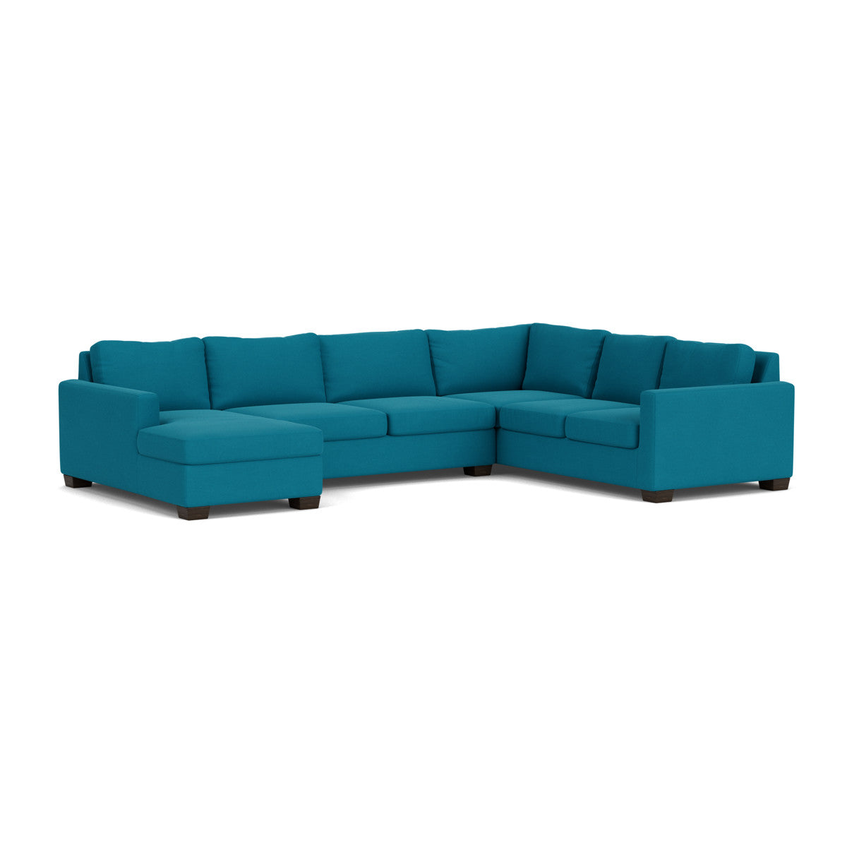 Track 141" Corner Sectionals W. Full Sleeper & Left Chaise - Dream Pool