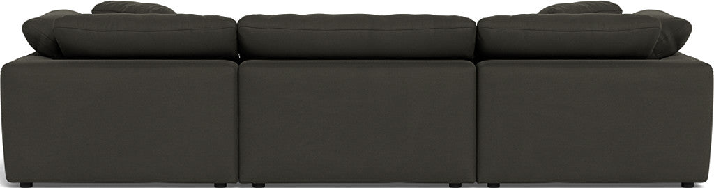 Fluffy 133.5" 3pc Sofa - Dream Chocolate